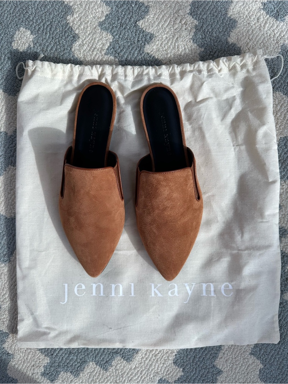 Jenni Kayne Suede Pointed-Toe Slip-On Mules